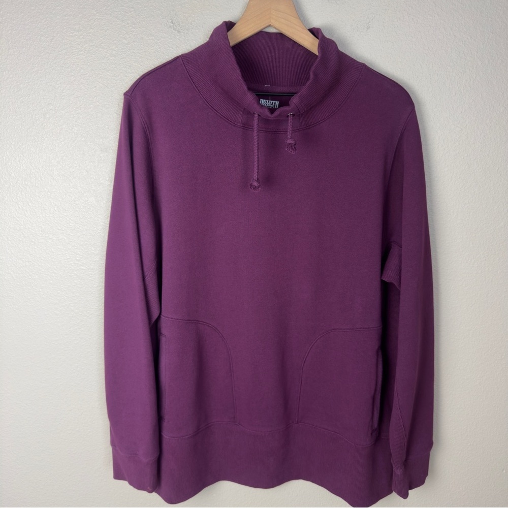 Duluth Trading NWT Women’s Souped Up Funnel Neck Sweatshirt